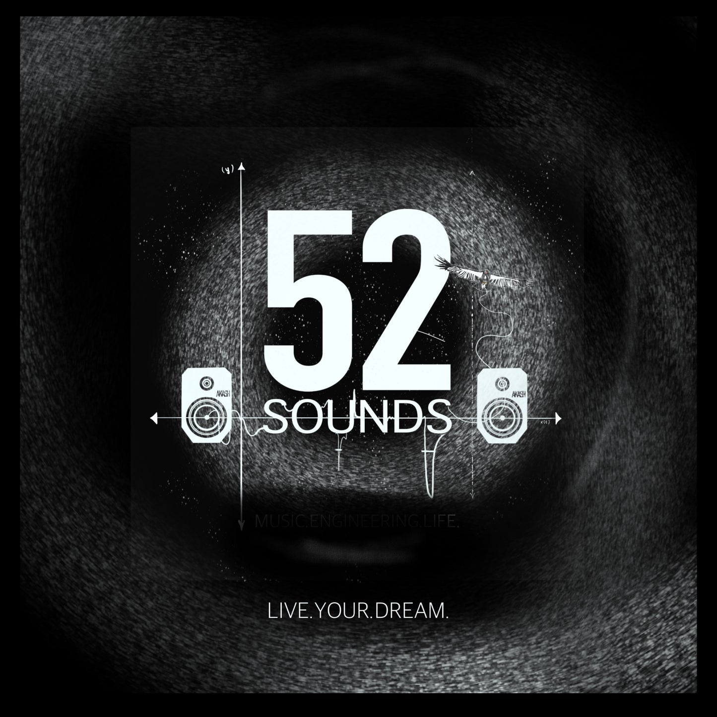 52 Sounds Official Logo Print