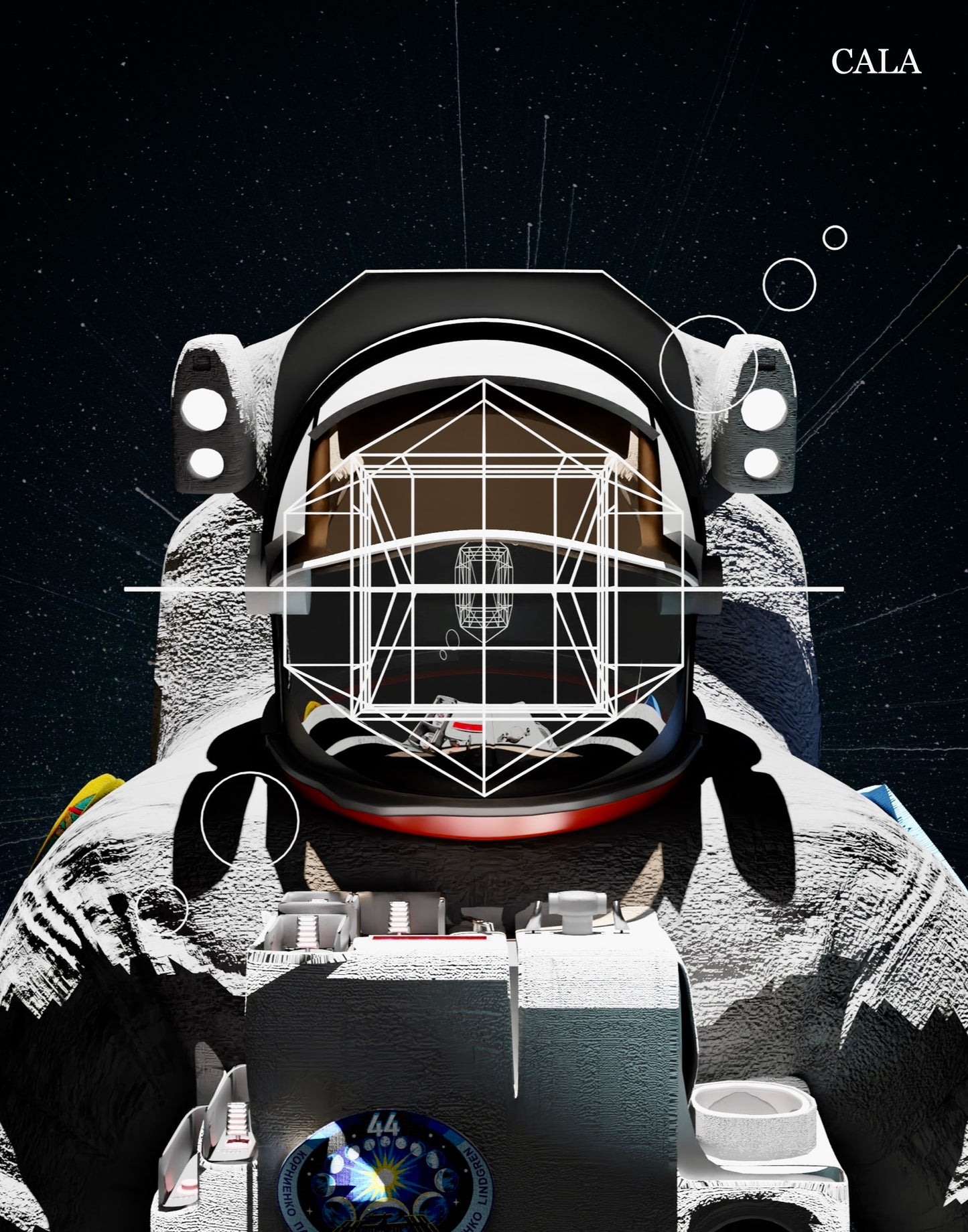 AKASH X CALA Dimensional Analysis Astronaut Print